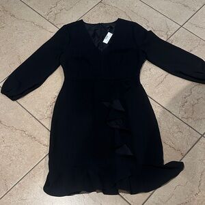J. Crew Black Long Sleeve Dress